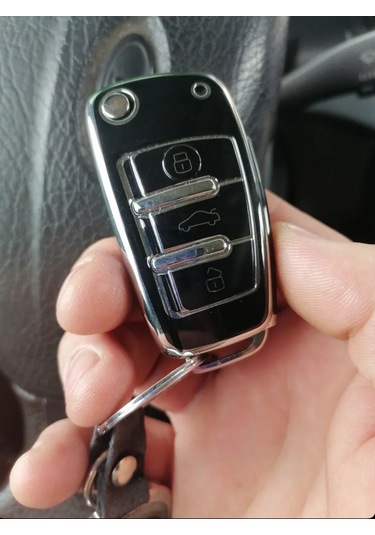 T-carbon Audi İçin Katlanmış Anahtar Silikon Kılıfı 241774082