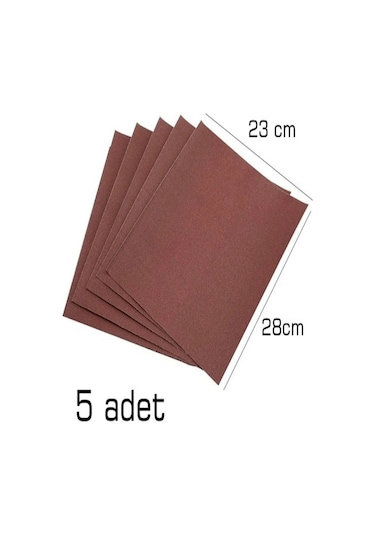 Kağıt Zımpara Su Zımparası No 120 Kum 5 Adet