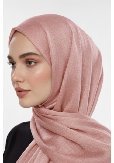 Mizalle Sim Dokulu Pembe Şal Pembe