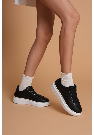 Luis A Costa Lc103 Siyah Cilt Beyaz Taban Kadın Sneaker Renkli