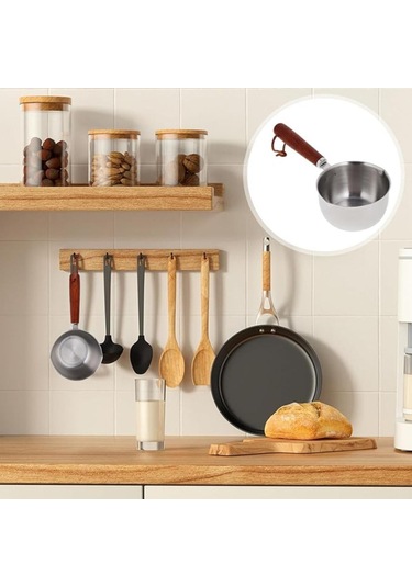 Paslanmaz Çelik Tereyağı Eritme Tenceresi Dökme Ağızlı Sos Tenceresi Tereyağı Isıtıcı Tencere Stok Tenceresi Süt Peynir Tenceresi Dökme Yağ Tencereleri Çorba Kahve Çikolata Sosu İçin Gümüş