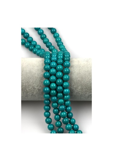 Oryantel Turkuaz Doğal Taş Dizi 8 Mm Küre Kesim Sarı