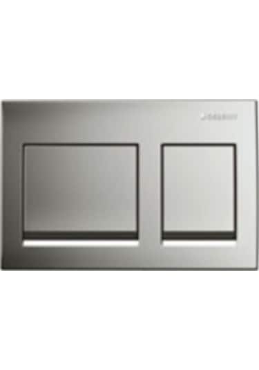 Geberit Alpha35 115.045.21.5 Kumanda Kapağı, Parlak Krom Gümüş