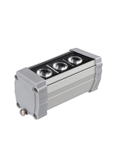 10 Cm Wallwasher 3 Led 3W Sıva Üstü Duvar Boyama Dış Mekan