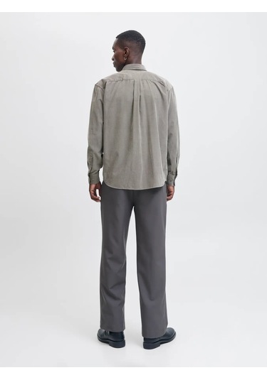 Jprccascot Corduroy Kadife L/s Shırt 12282351 Gri