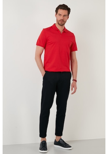 Buratti Regular Fit Pamuklu Erkek Polo Yaka T Shirt 5902141 Kırmızı Buratti Regular Fit Pamuklu Erkek Polo Yaka T Shirt 5902141 Kırmızı