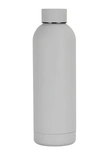 Besthome1 Paslanmaz Çelik 500 Ml Küçük Ağızlı Şişe Spor Araba Taşınabilir Termos Gri Renk Gri