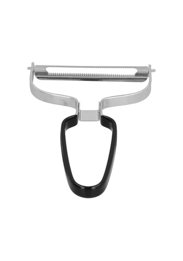 Fosenze Paslanmaz Çelik Meyve Sebze Soyucu, Kabuk Kırpan Aleti, Plastik Kaplı Saplı, Havuç Patates Salatalık İçin Dayanıklı Tasarım Siyah