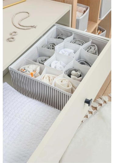 12 Bölmeli Çekmece Düzenleyici Desenli