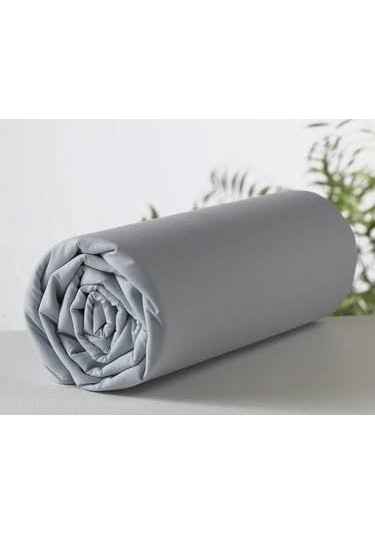 Clasy Tek Kişilik %100 Pamuk Ranforce Lastikli Çarşaf Seti 100 X 200 Gri