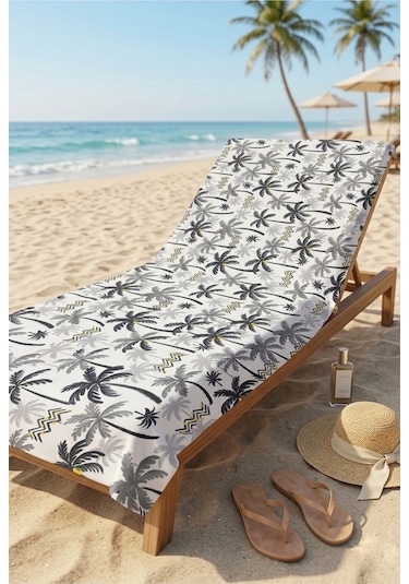 Tropical Breeze Gri Plaj Havlusu 70 X 150 Cm Gri