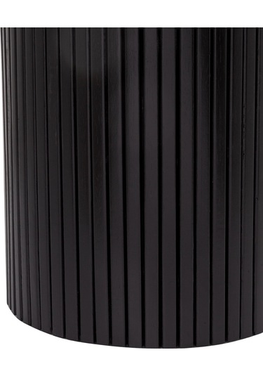 Leonora Bohem Ahşap Yan Sehpa Siyah