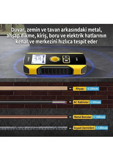 Fnırsı Wd-01 Metal Dedektörü Duvar Tarayıcı