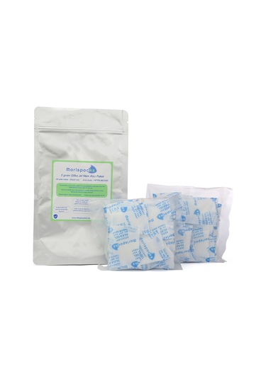 Marispacks 5 G X 50 Adet Silikajel Nem Alıcı Paket Nonwoven, Aluminyum Doypack Ambalajda