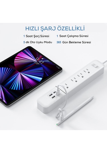 Kilifone - Dokunmatik Çizim Kalemi Pencil 17 Stylus Dokunmatik Tablet Kalemi - Beyaz - T36131