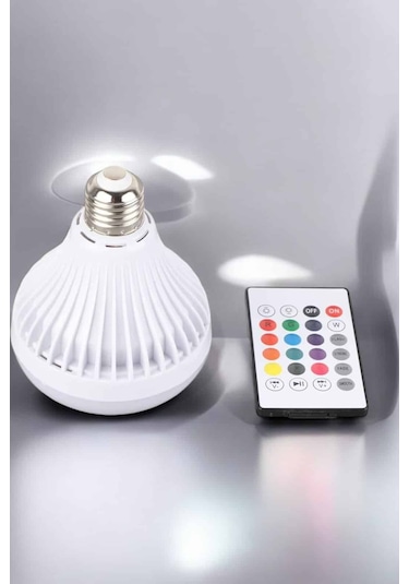 Ucuz Tekno Kablosuz Bluetooth Hoparlör Led Lamba