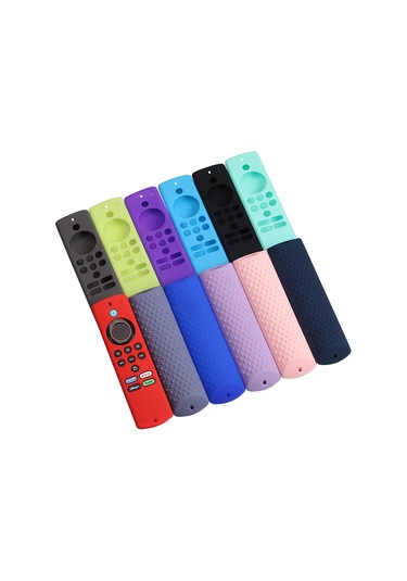 Teltree 2021 Amazon Fire Tv Stick Lite Kumanda Silikon Korumalı Kılıf - Mavi Set, Dayanıklı Materyal İle Ev Kullanıma Uygun