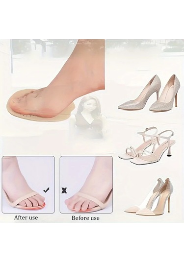 Willowhaven 4 Adet Açık Bej Kendinden Yapışkanlı Ön Ayak Pedi Ter Emici Yastık