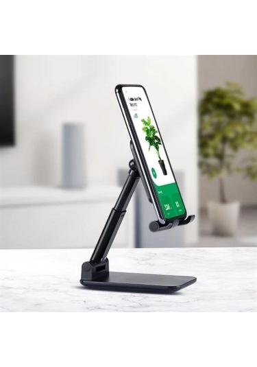 Buffer Siyah Aynalı Cep Telefonu Sabitleyici Telefon Standı