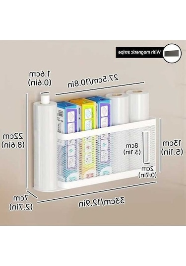 Trendooze Gaojunshop01 Beyaz Metal Sarımsak Pressi Manyetik Mutfak Organizatörü 1 Adet Ev Dekorasyonu