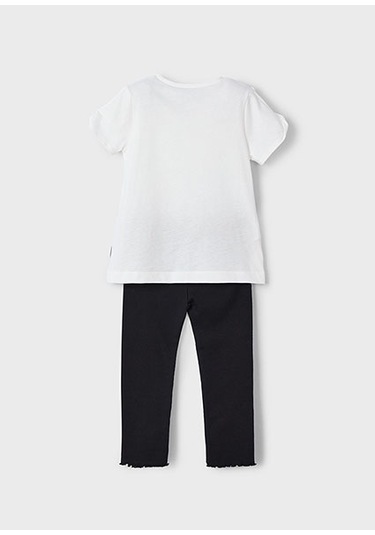 Mayoral Kız Çocuk Tayt Tişört Takım 3706 Çok Renkli