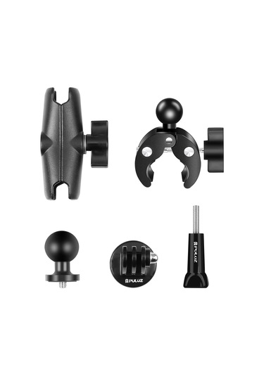 Teltree Pu909b Abs+alüminyum Allyuminiyum Kraba Klembi, 360 Döner İki Top Kafa, Maks. 500g Yük Kapasitesi