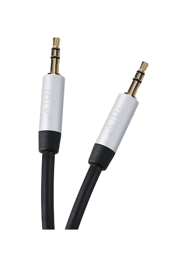 Monyee 0.5m Siyah 3.5mm Altın Kaplama Ses Kablosu - Araç Aux, Bilgisayar, Telefon Ve Hoparlör İçin Enameli Bakır Telleden Pvc Kablo