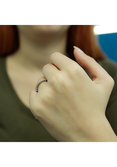 Lova 0,37 Karat Pırlanta Yarımtur Yüzük - 1060098