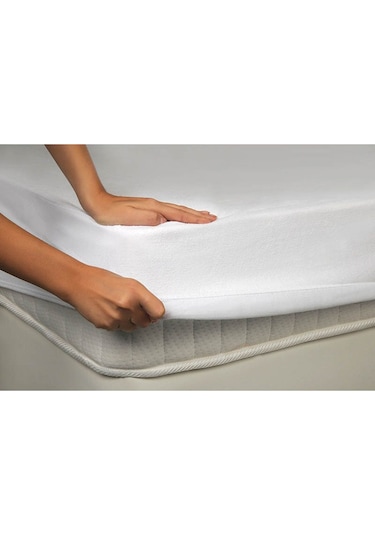 Tek Kişilik Sıvıyı Hapseden Sıvı Geçirmez Fitted Alez 100x200 Cm Beyaz