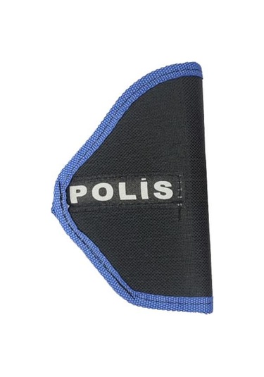 Single Sword Çocuk Tabanca Kılıfı - Polis Yazılı Siyah - Haki