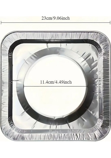 Isıya Dayanıklı Alüminyum Folyo Ocak Koruyucu Gazlı Ocak Korumalı Elektriksiz Ocak Temizlik 10'lu