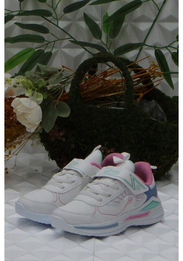 M.p 242 3324 Beyaz Rahat Hafif Kız Çocuk Ayakkabı 001