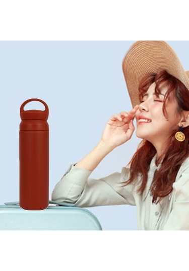 Paslanmaz Çelik 500ml Çay Kahve Su El Termosu Al4378 Siyah