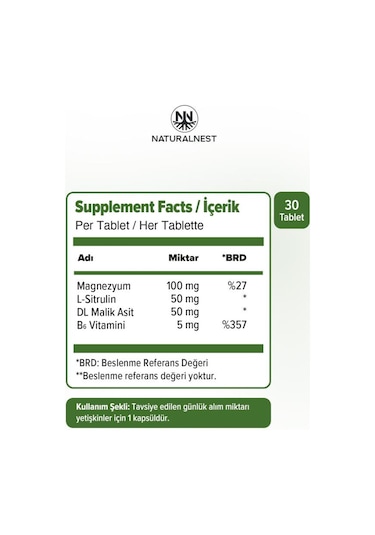 Naturalnest Day & Night Magnesium 30+30 Tablet