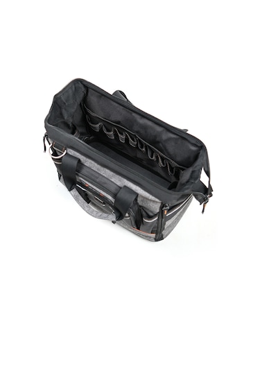 Profesyonel Tel Destekli Tam Açılır Su Geçirmez 31 Bölmeli Plastik Tabanlı Alet Takım Çantası