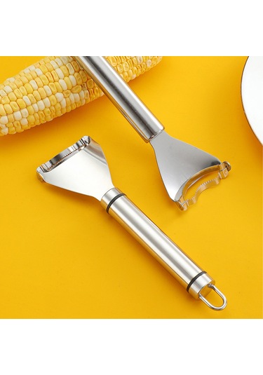 Dofolink Ev Mutfak Çelik Mısır Soyucu, Hızlı Ve Kolay Mısır Tanesi Alma Aleti, Dayanıklı Ve Güvenli Kullanim