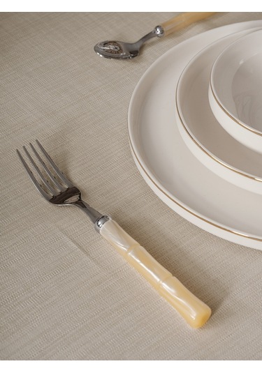 Cotton Box Plain Masa Örtüsü Bej 155x220