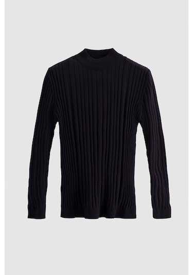 D's Damat Slim Fit Fitilli Erkek Kazak Lacivert 5HF06ORT64100 Lacivert