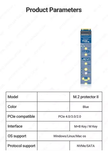 Jeyı M.2 Nvme Sata Çevirici Dönüştürücü M-key Nvme-pcıe 4.0 X4 64