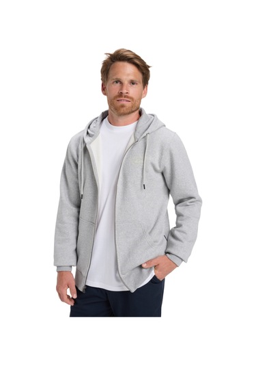 Quıksılver Zıp Hood Chest Logo 6494 Gri