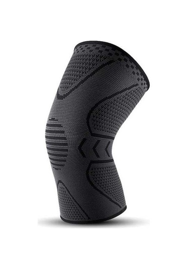 Dancemonkey Esnek Silikon Dizlik - Koşu Bisiklet Spor Konforlu Diz Koruma Gri