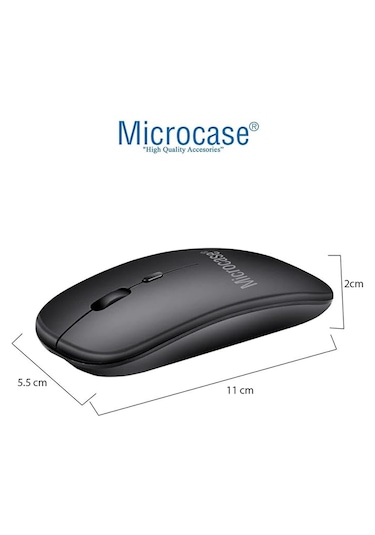 Microcase Apple İpad Air 11 M3 2025 Tablet İçin Çanta+türkçe Bluetooth Klavye+mouse+tablet Standı-al8124 Omuz Çantası