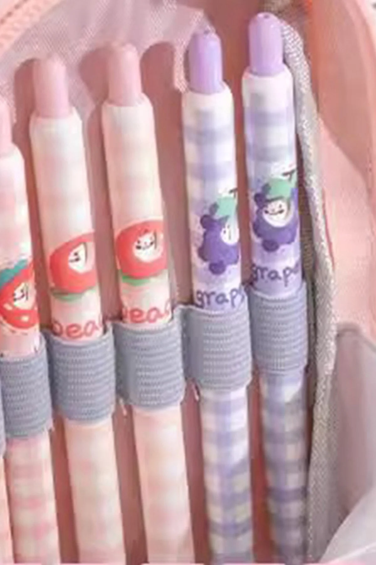 Mor Renkli Çanta Model Kalemlik, 3 Bölmeli, 6 Hücreli, Şık Ve Kullanışlı Kalemlik Mor