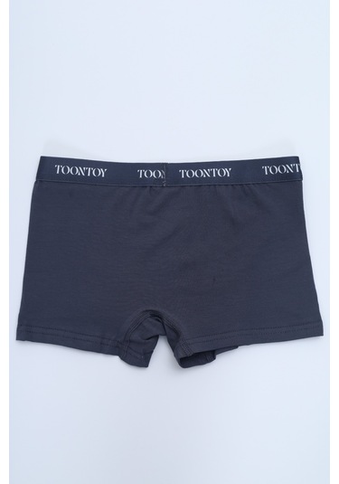 Toontoy Erkek Çocuk Kemer Yazı Baskılı 4lü Paket Boxer Çok Renkli