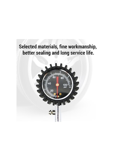 Flybuy Otomobil Ölçeri Ölçer Ölçer Lastik Lastik Lastik Kkmoon Basınç Basınç 100psı 0 Mo