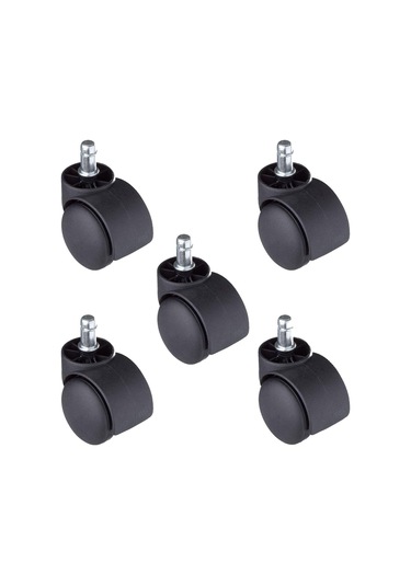 5 Adet Pimli Geçmeli Ofis Koltuk Sandalye Tekeri 50 mm