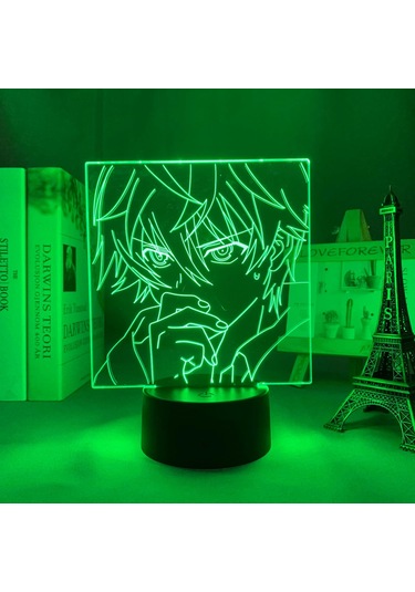 Wj Anime Future Diary Aru Akise Led Lamba Çocuk Odası Dekorasyonu Gece Lambası Doğum Günü Hediyesi Oda Dekoru Masa 3d Lambası Manga Çok Renkli