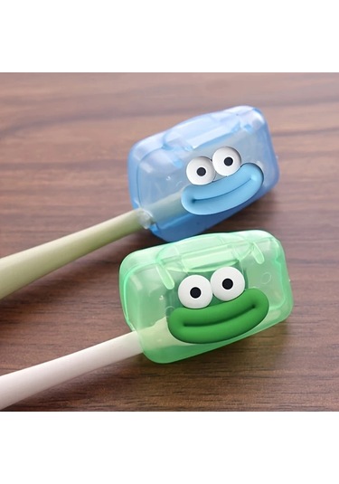 Willowhaven 5 Adet Şeffaf Sosis Ağız Tasarımlı Diş Fırçası Kılıfı - Toz Geçirmez Ve Bakteri Önleyici