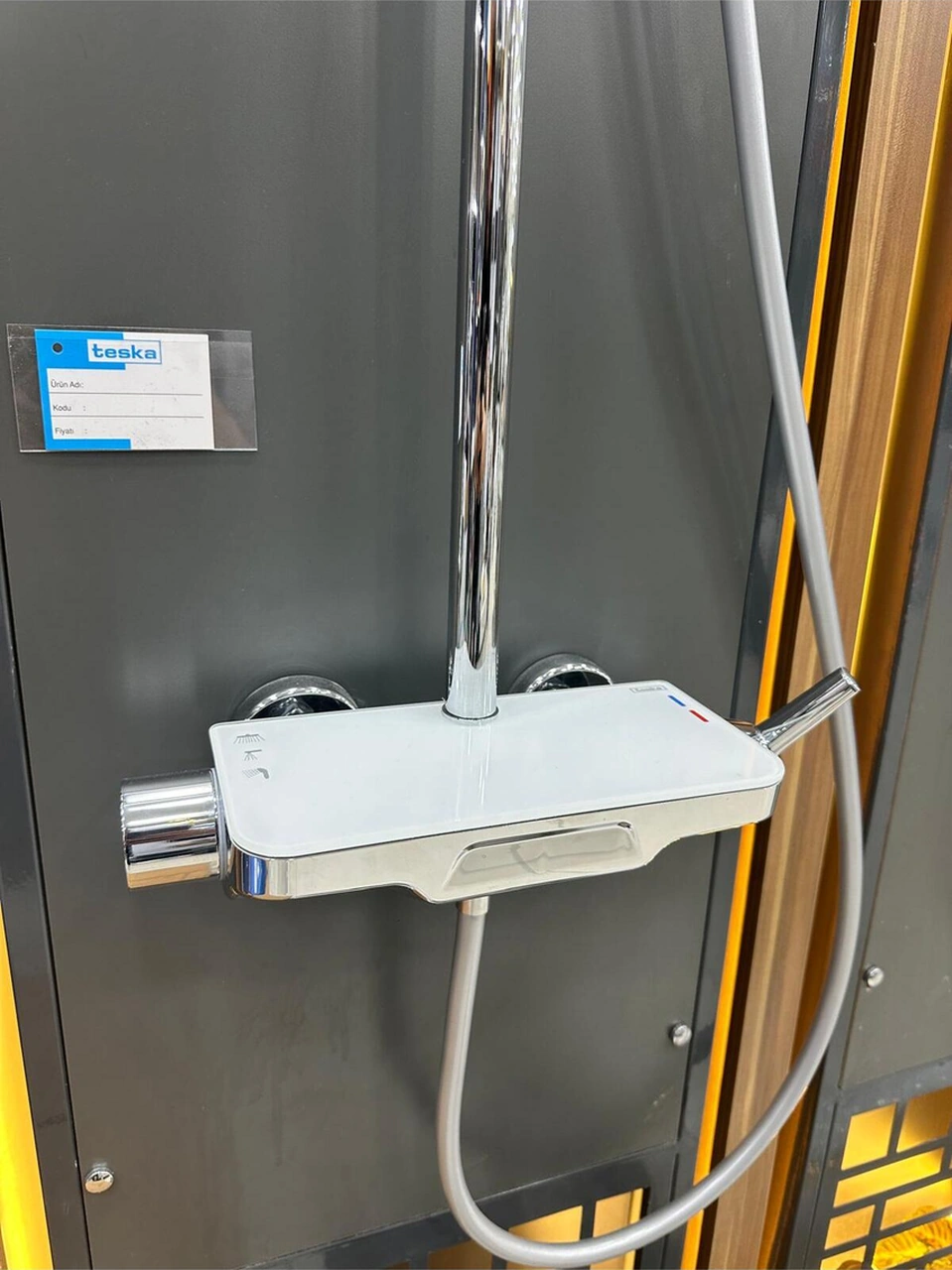 Boheme Teska Perla Krom Duş Seti Krom