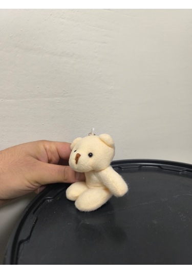 Sevgililer İçin Ayıcık Anahtarlık Sevimli Ve Anlamlı Hediye Bej